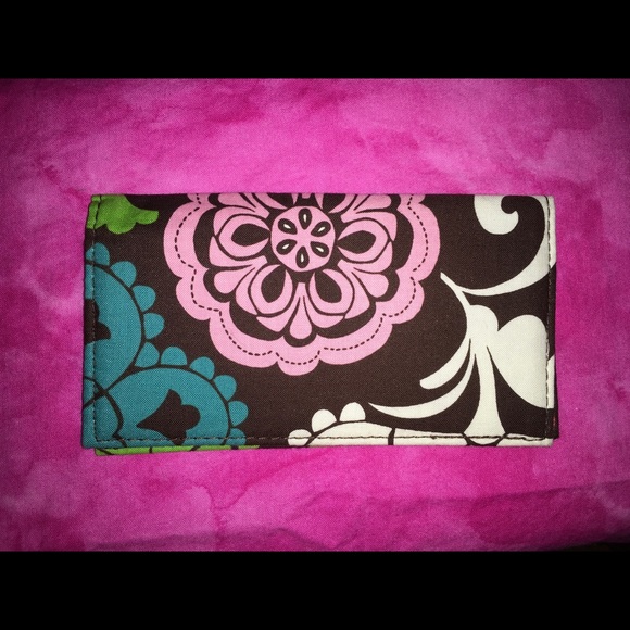 New Very Bradley Turn Lock Wallet and Check Book Cover - Picture 11 of 12